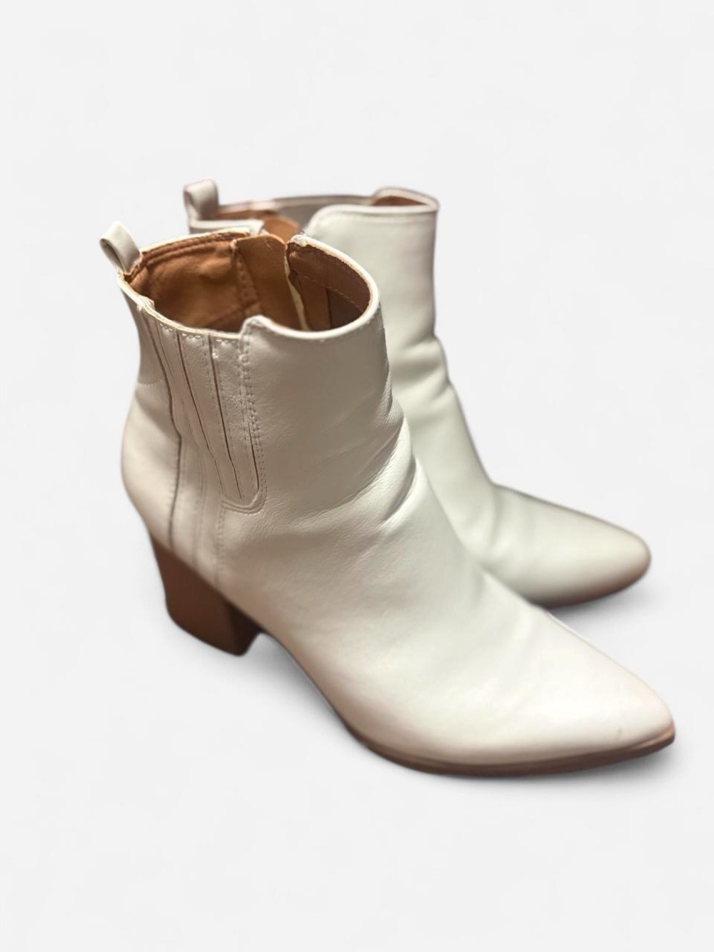 Women's White Ankle Boots